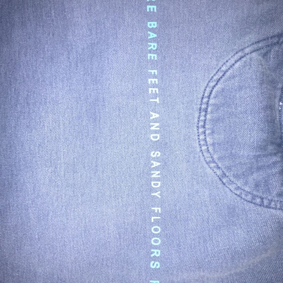 washed out blue with teal, S , Seaside Crewneck - Picture 3 of 5